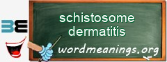 WordMeaning blackboard for schistosome dermatitis